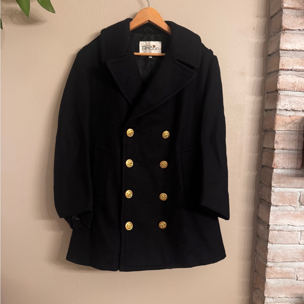 FOX KNAPP Vintage Double-Breasted‎ Wool Coat